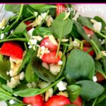 Close up of Strawberry Spinach Salad