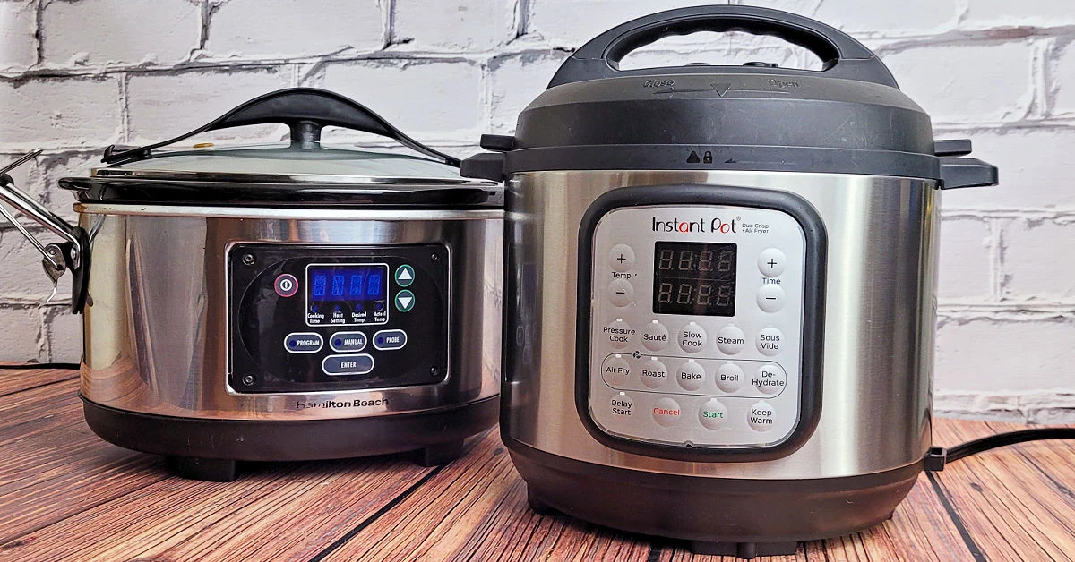 Hamilton Beech Slow Cooker on a Counter