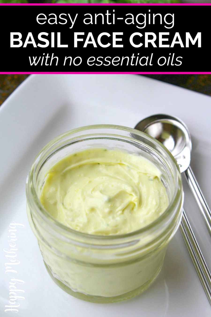 Homemade Anti-Aging Basil Face Cream - Happy Mothering