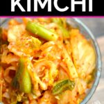 Homemade kimchi to serve as a condiment with Korean food