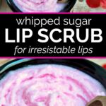 Two bowls of whipped sugar lips scrub