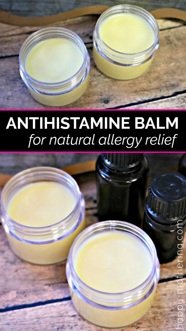 Natural Antihistamine Balm with Essential Oils for Allergies Happy