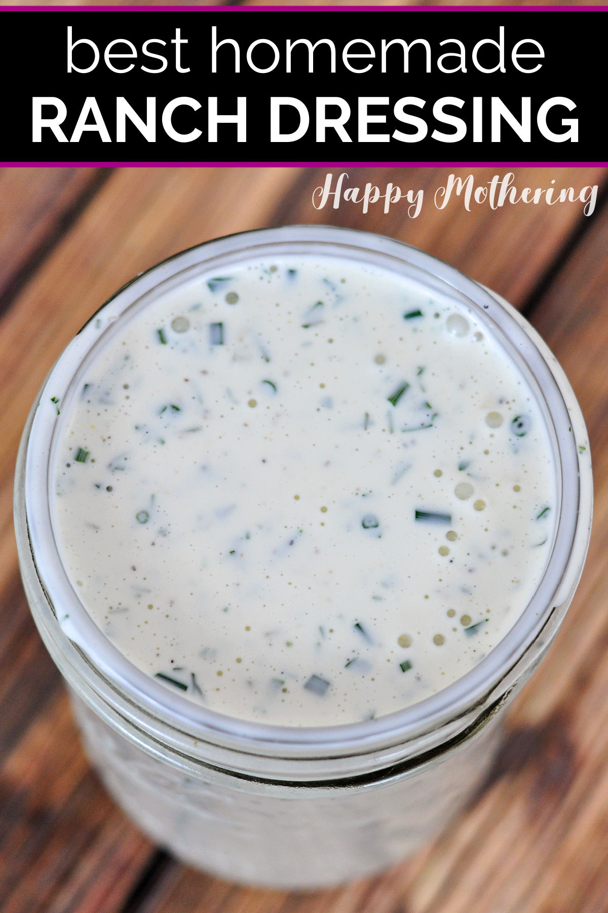 Are you looking for the best restaurant quality ranch dressing recipe that's better than Hidden Valley? Our healthier homemade Buttermilk Ranch Dressing is easy to make with fresh herbs or my dry spice mix.Â 