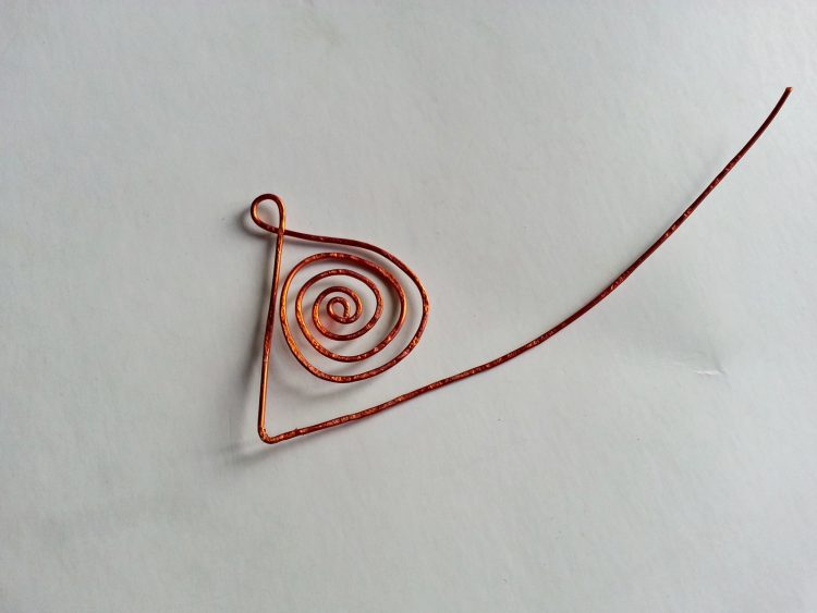 Triangle forming with copper wire