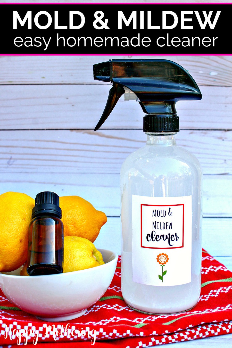 Do you have a bathroom that doesn't have great ventilation? This homemade mold and mildew cleaner is an easy DIY solution to prevent and clean away that yucky grime.