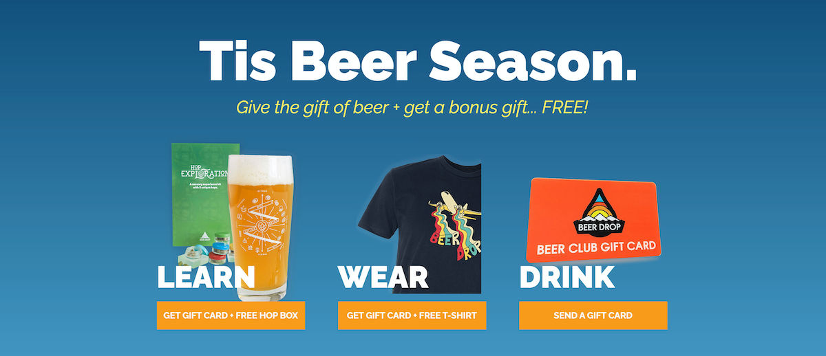 Beer Drop gift options for Father's Day.