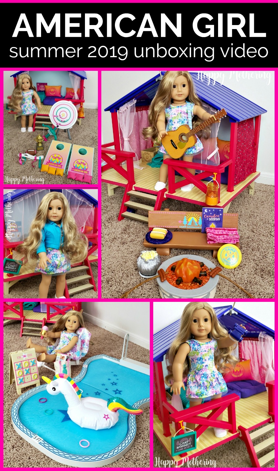 Watch Kaylee and I unbox the American Girl Summer 2019 line, including a Truly Me doll and Camp American Girl stuff. The clothes, accessories and furniture are so detailed and the quality is great!