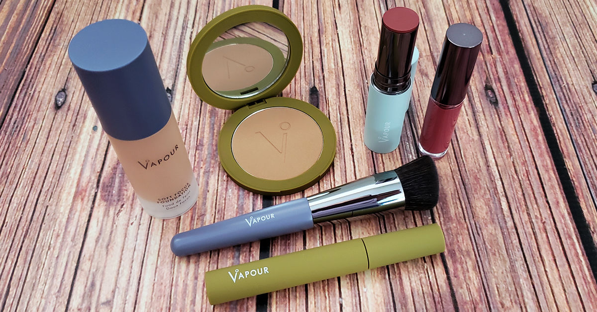 Vapour Beauty Makeup Set on table.