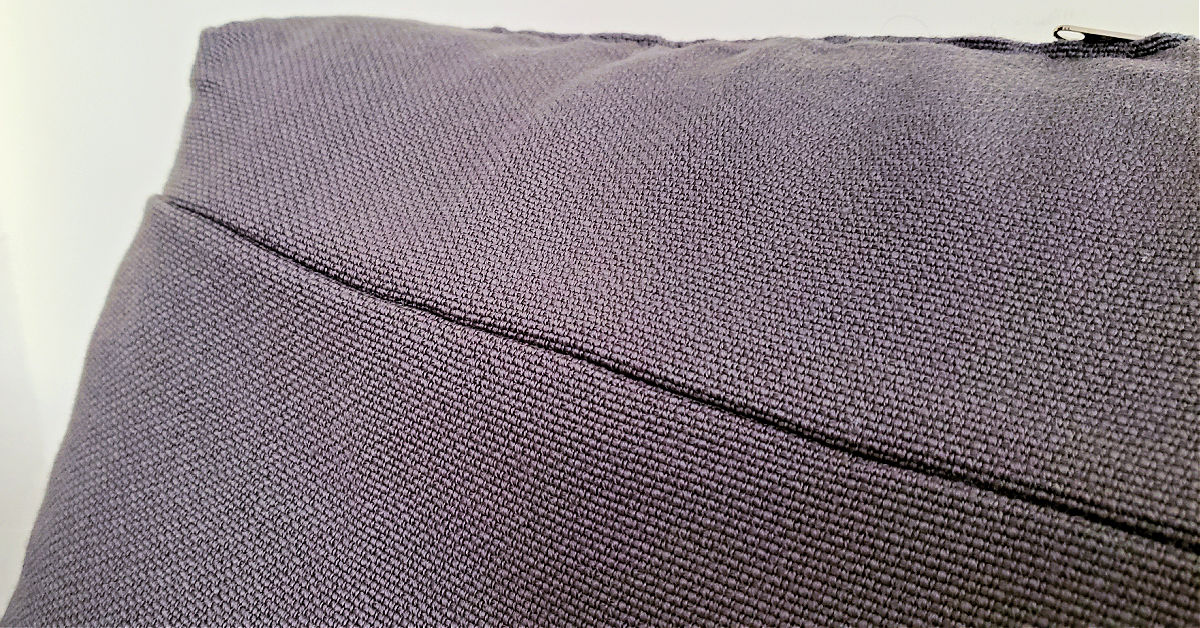 Gray wool futon cover.