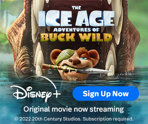 Disney+ Ice Age Buck Wild Ad.