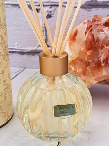 Gardenia and Bergamot scented reed diffuser from Tocca.