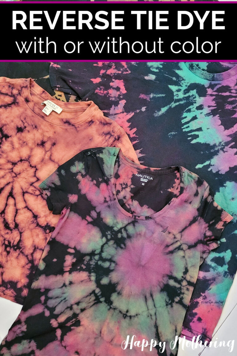 How to Reverse Tie Dye - Happy Mothering