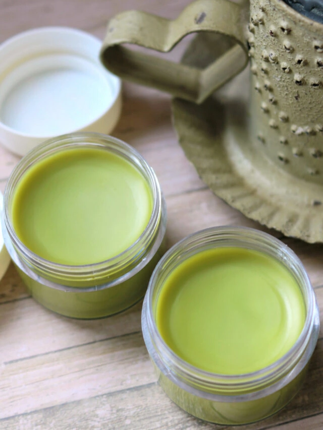 Easy DIY Matcha Green Tea Skin Salve